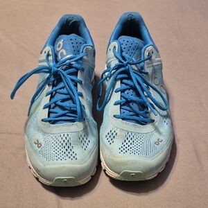 On Running Blue Athletic Shoes Mesh Design